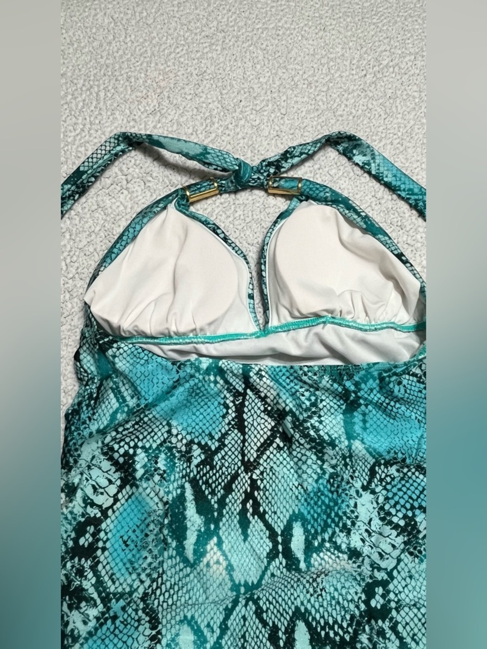 Catalina tankini top and Faded Glory swim shorts. - Picture 4 of 6